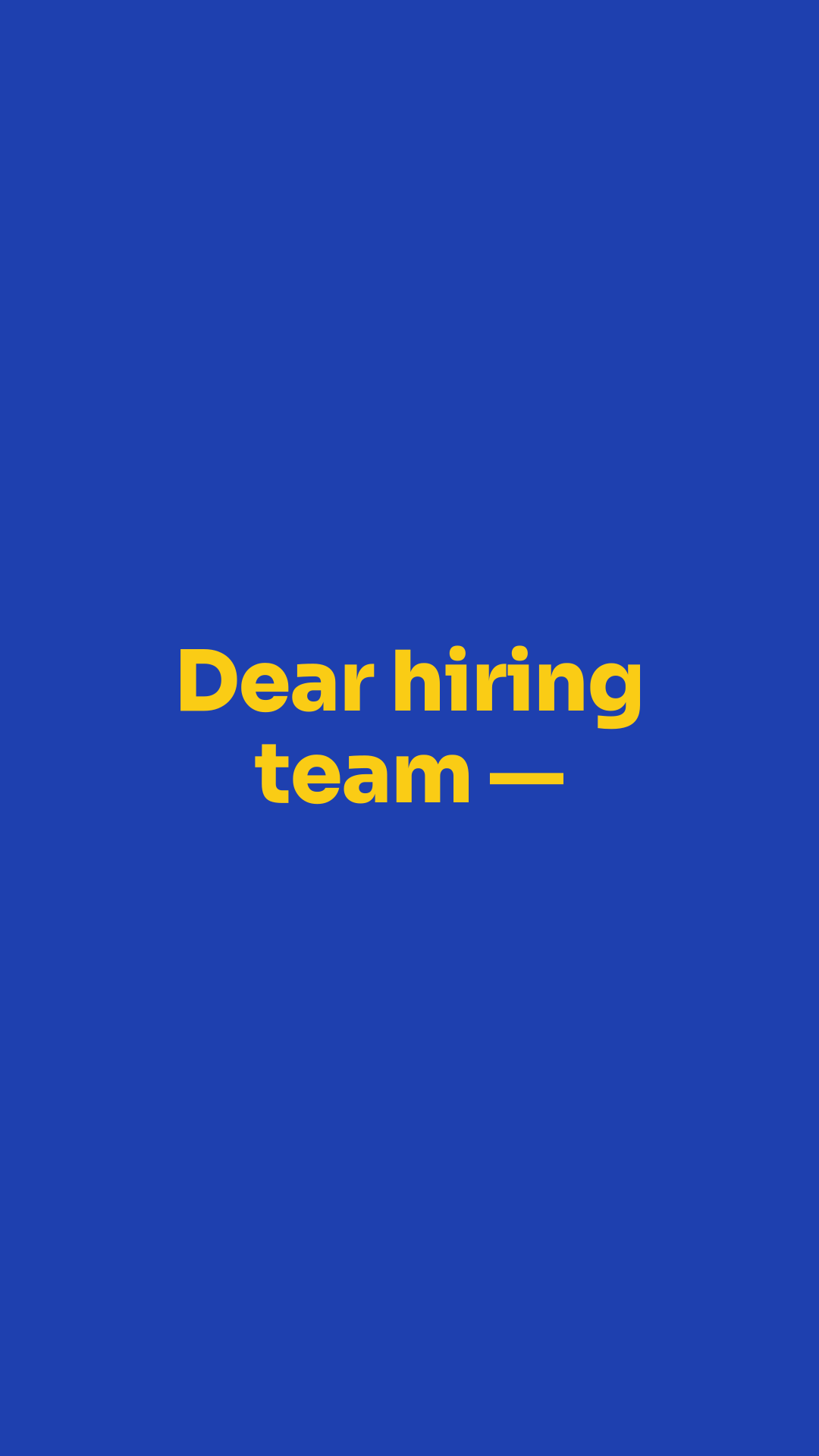 Cover letter scrollgram preview