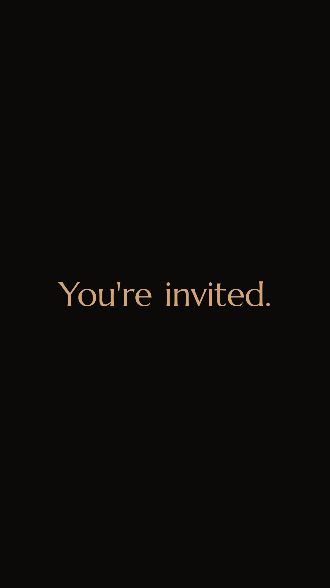 Formal Invitation scrollgram preview